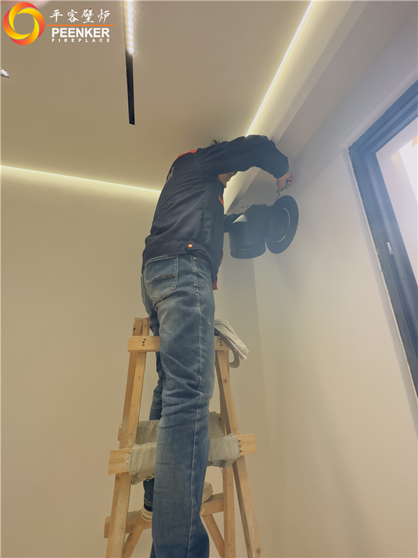 上海九峯里別墅丹麥Aduro A17進口壁爐安裝.jpg